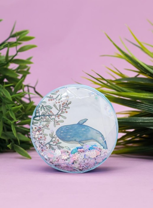 Контейнер для линз «Whale», blue berries 