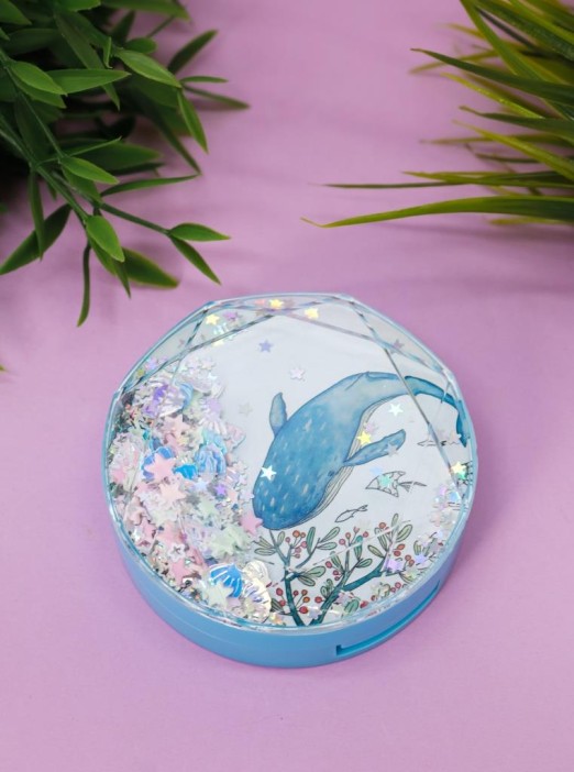 Контейнер для линз «Whale», blue berries 