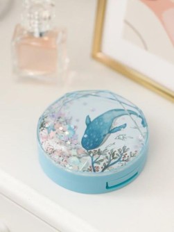 Контейнер для линз "Whale", blue berries