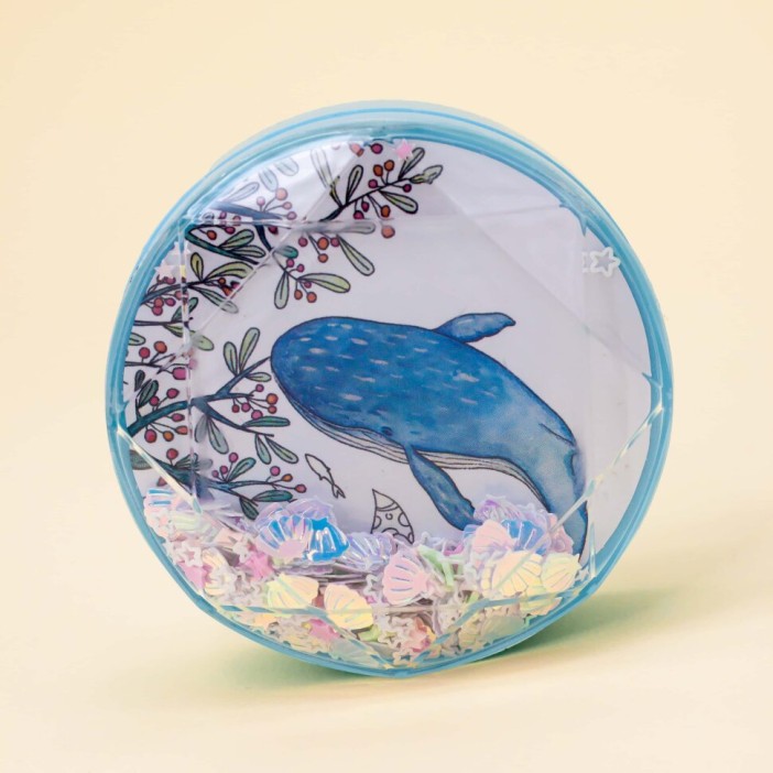 Контейнер для линз «Whale», blue berries 