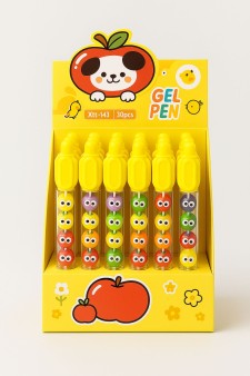 Ручка "Funny smile", yellow, шоу-бокс 36 шт.