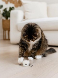 Игрушка для кошек "Паук-2" из натуральной норки