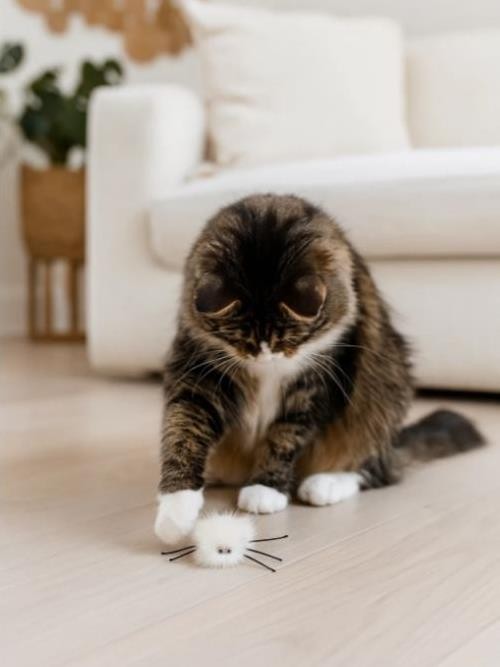 Игрушка для кошек &quot;Паук-2&quot; из натуральной норки 