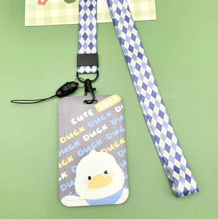 Футляр для карт на ленте &quot;Duck cute 100 %&quot; 