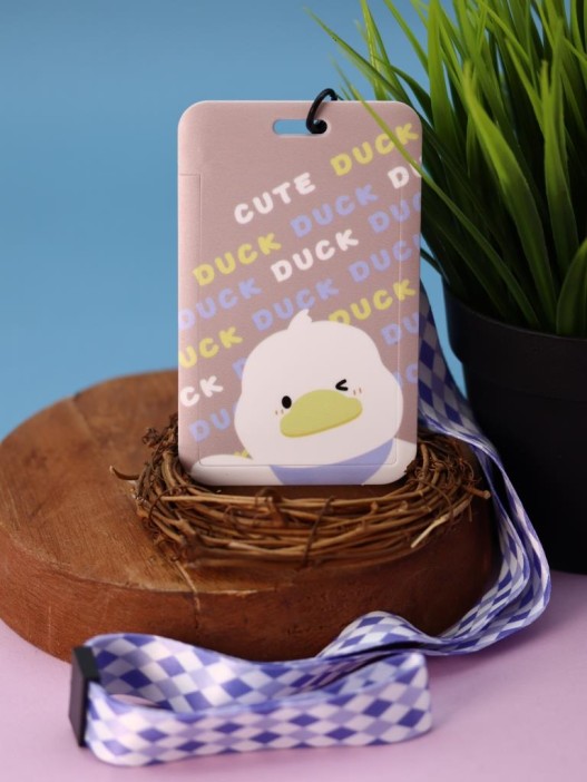 Футляр для карт на ленте &quot;Duck cute 100 %&quot; 