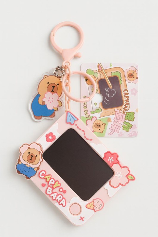 Брелок- экран для рисования «Capy magic board», pink 