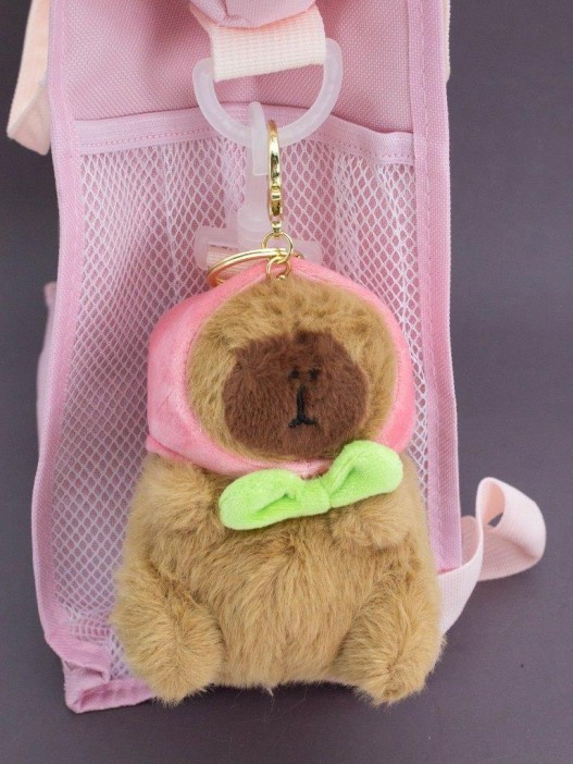 Плюшевый брелок &quot;Peach capybara&quot;, brown 